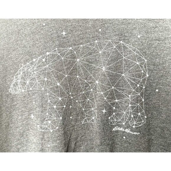 Eddie Bauer Womens Shirt Graphic Polar Bear Constellation Long Sleeve Gray 2XL - Picture 5 of 7